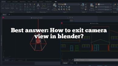 Best answer: How to exit camera view in blender?