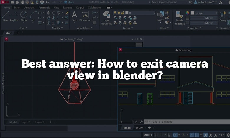 Best answer: How to exit camera view in blender?