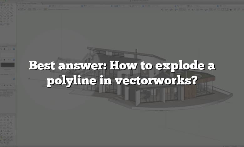 Best answer: How to explode a polyline in vectorworks?