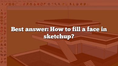 Best answer: How to fill a face in sketchup?