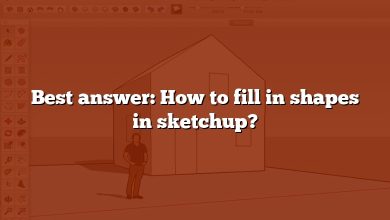 Best answer: How to fill in shapes in sketchup?