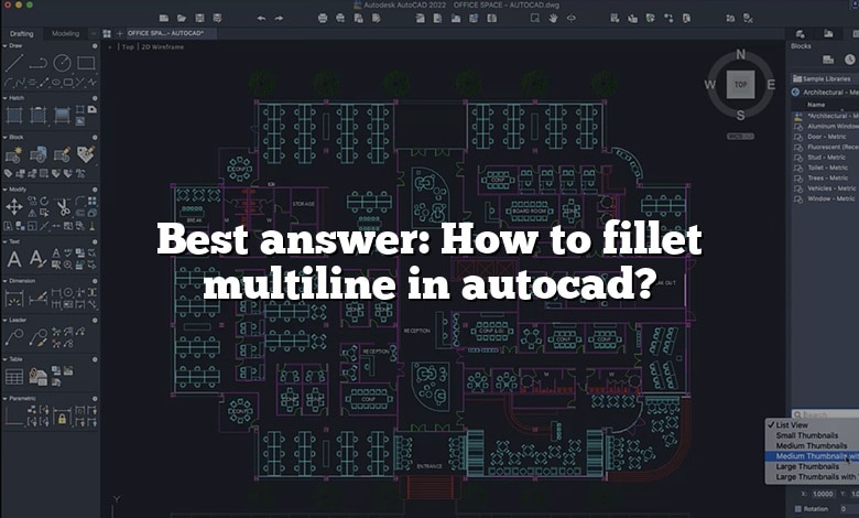 Best answer: How to fillet multiline in autocad?