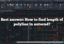 Best answer: How to find length of polyline in autocad?