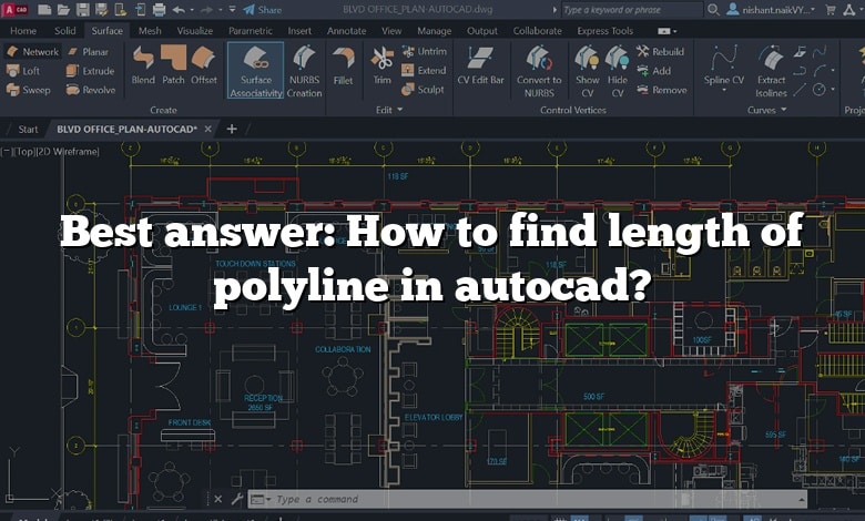 Best answer: How to find length of polyline in autocad?