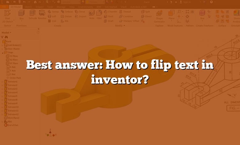 Best answer: How to flip text in inventor?