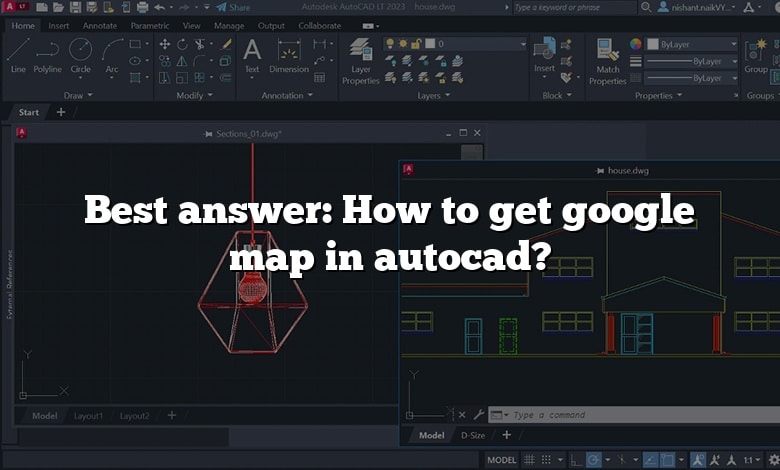 Best answer: How to get google map in autocad?