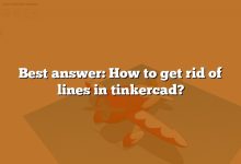 Best answer: How to get rid of lines in tinkercad?