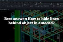 Best answer: How to hide lines behind object in autocad?