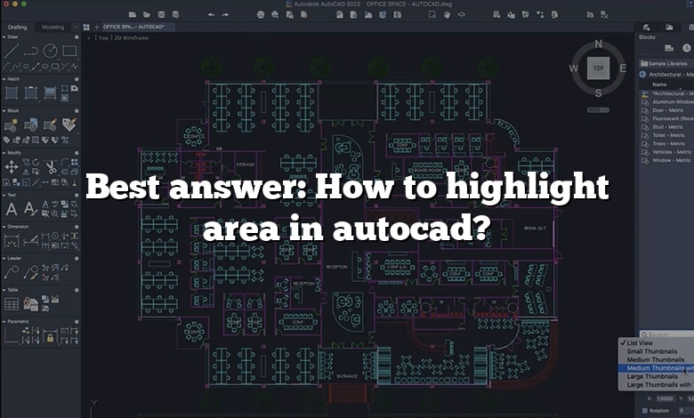 Best answer: How to highlight area in autocad?