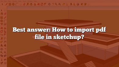 Best answer: How to import pdf file in sketchup?