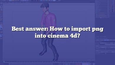 Best answer: How to import png into cinema 4d?