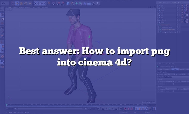 Best answer: How to import png into cinema 4d?