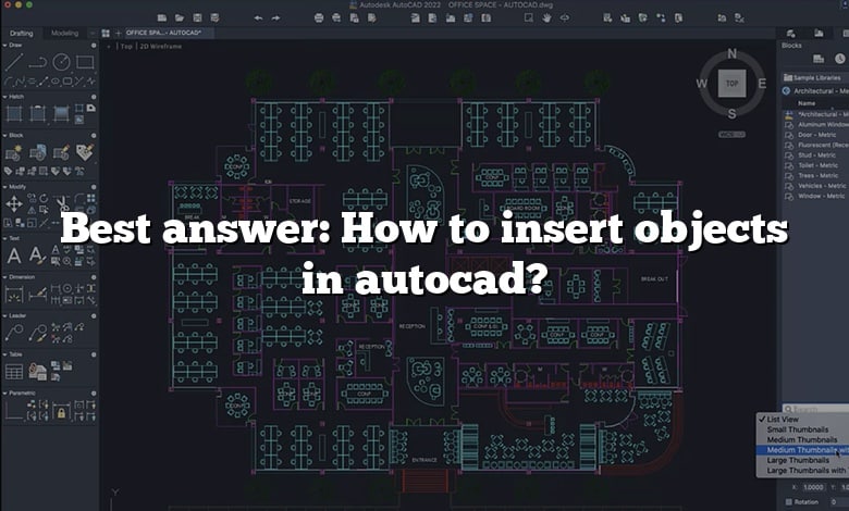 Best answer: How to insert objects in autocad?