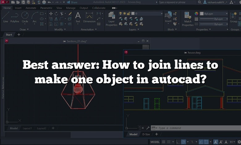 Best answer: How to join lines to make one object in autocad?