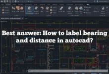 Best answer: How to label bearing and distance in autocad?