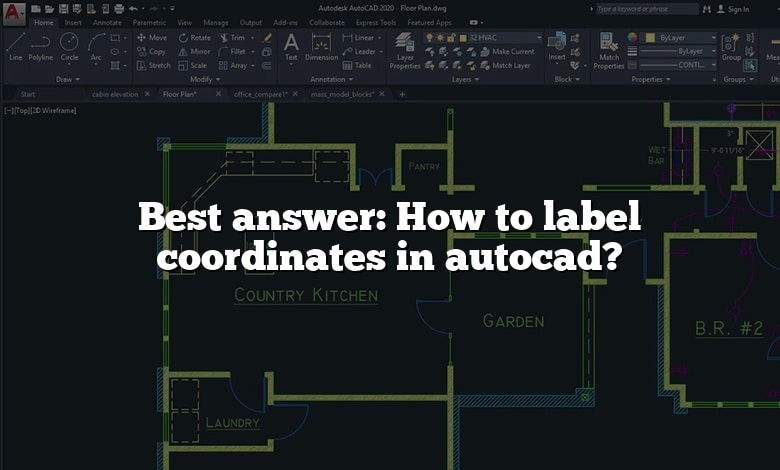 Best answer: How to label coordinates in autocad?