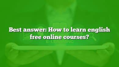 Best answer: How to learn english free online courses?