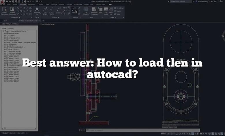 Best answer: How to load tlen in autocad?