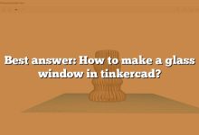 Best answer: How to make a glass window in tinkercad?