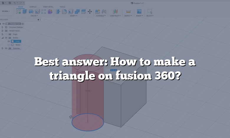 Best answer: How to make a triangle on fusion 360?