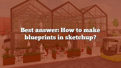 Best answer: How to make blueprints in sketchup?