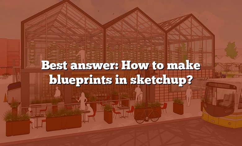 Best answer: How to make blueprints in sketchup?