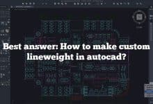 Best answer: How to make custom lineweight in autocad?