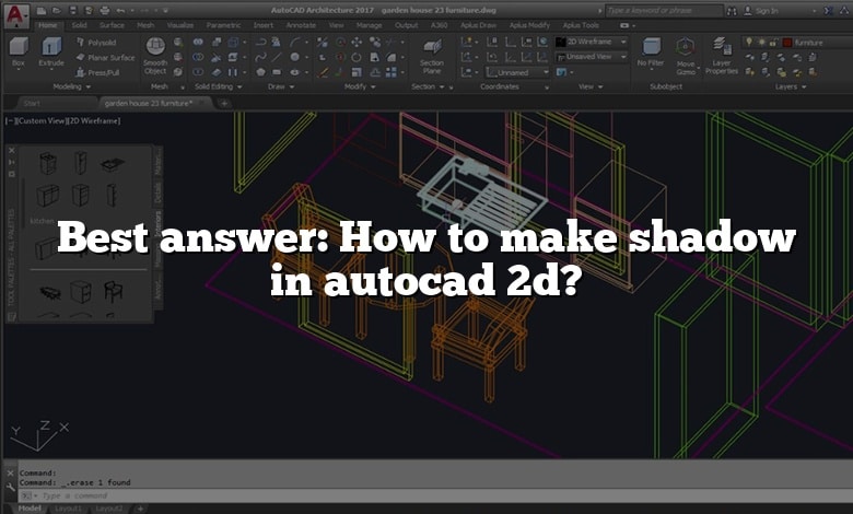 Best answer: How to make shadow in autocad 2d?