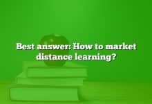 Best answer: How to market distance learning?