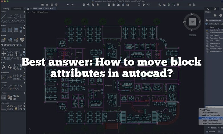 Best answer: How to move block attributes in autocad?