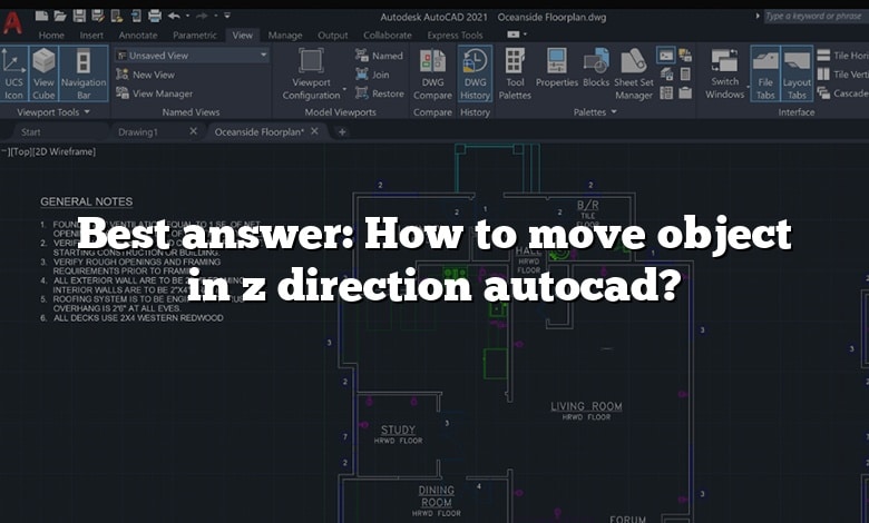 Best answer: How to move object in z direction autocad?