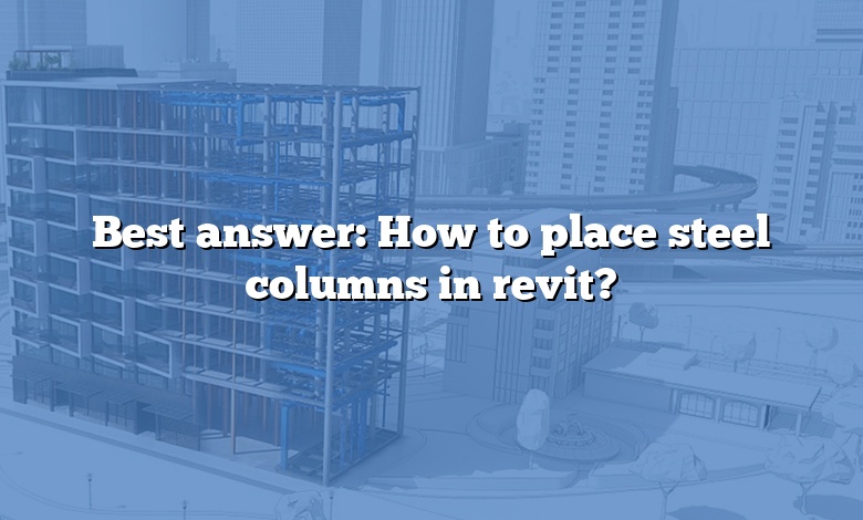 Best answer: How to place steel columns in revit?