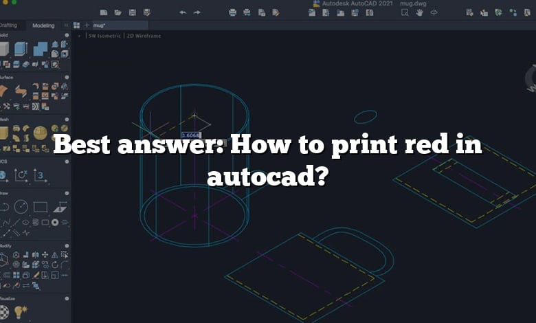 Best answer: How to print red in autocad?