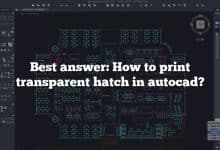 Best answer: How to print transparent hatch in autocad?