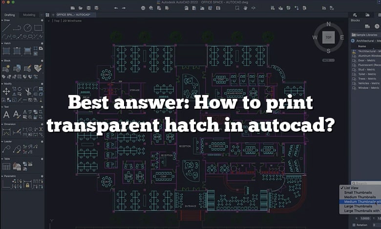 Best answer: How to print transparent hatch in autocad?