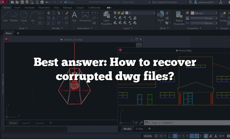 Best answer: How to recover corrupted dwg files?