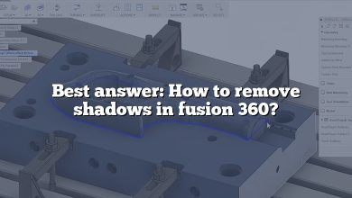 Best answer: How to remove shadows in fusion 360?