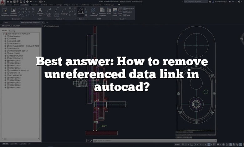 Best answer: How to remove unreferenced data link in autocad?