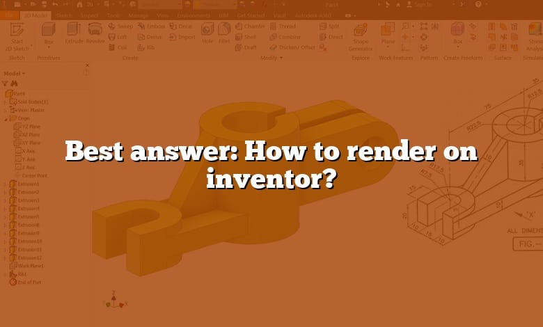 Best answer: How to render on inventor?