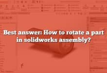Best answer: How to rotate a part in solidworks assembly?