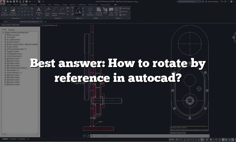 Best answer: How to rotate by reference in autocad?