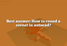 Best answer: How to round a corner in autocad?