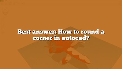 Best answer: How to round a corner in autocad?