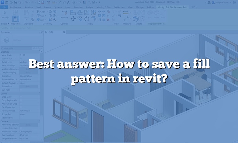 Best answer: How to save a fill pattern in revit?
