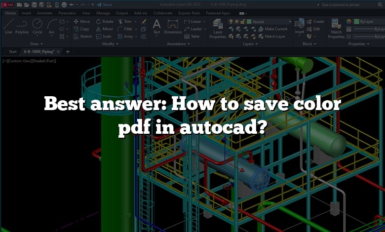 Best answer: How to save color pdf in autocad?