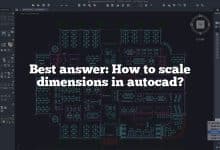 Best answer: How to scale dimensions in autocad?