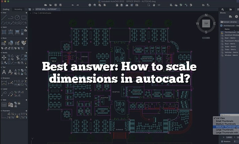 Best answer: How to scale dimensions in autocad?