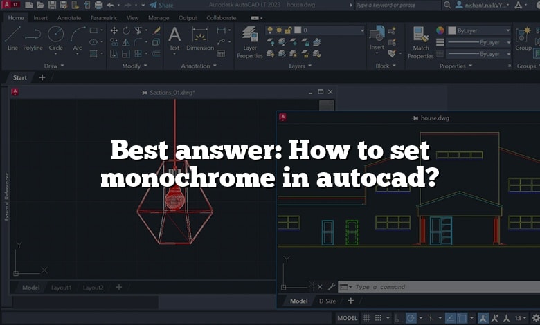 Best answer: How to set monochrome in autocad?