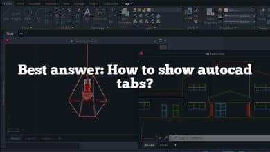 Best answer: How to show autocad tabs?