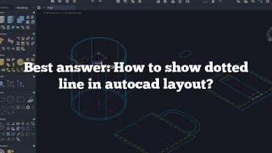Best answer: How to show dotted line in autocad layout?